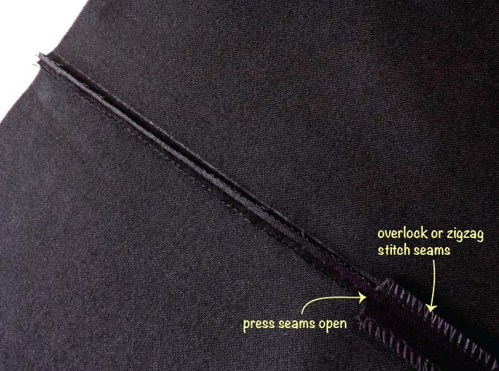 How to sew exposed seams