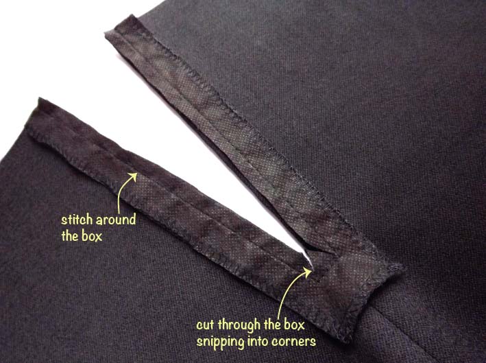 How to sew an exposed zip - Inseam Studios